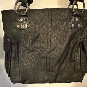 Dakine Black Leopard Print Tote Bag